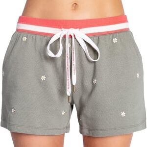 Women's Olive Green Embroidered Shorts PJ Salvage NWT